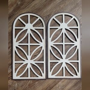 Elegant Cream and Brown Wall Decor Panels